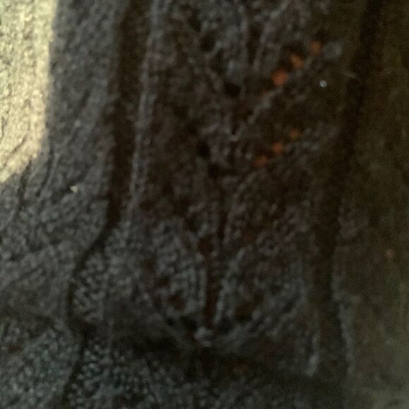 Adrienne Vittadini studio open knit sweater wide sleeve sweater size M - Picture 6 of 10